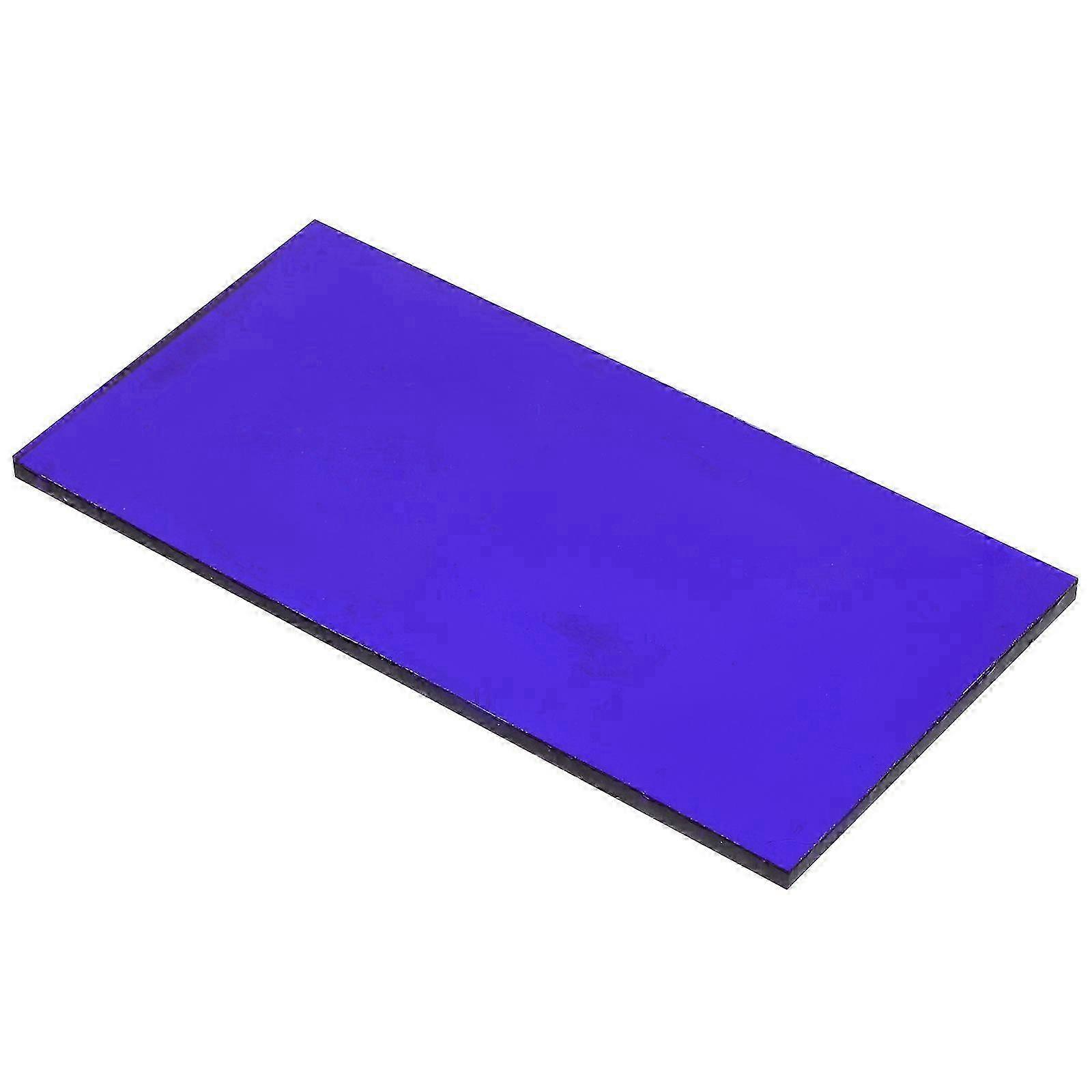 Cobalt Glass Physical Experiment Tool Glass Sheet Laboratory Chemistry Experiment Supply 5x10cm