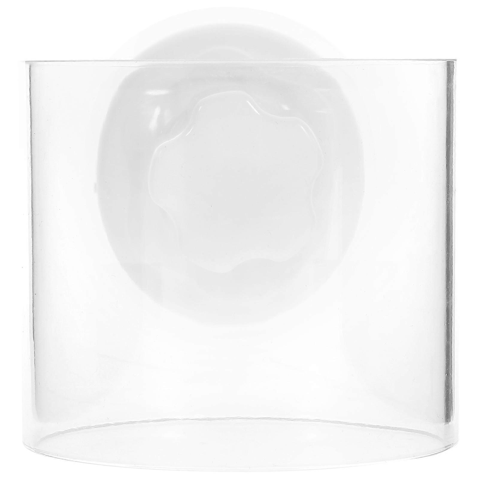 Fish Tank Accessories Fish Feeder Tray Prevent Food from Floating Around Acrylic 2.8X2.8X2.5in 1Set