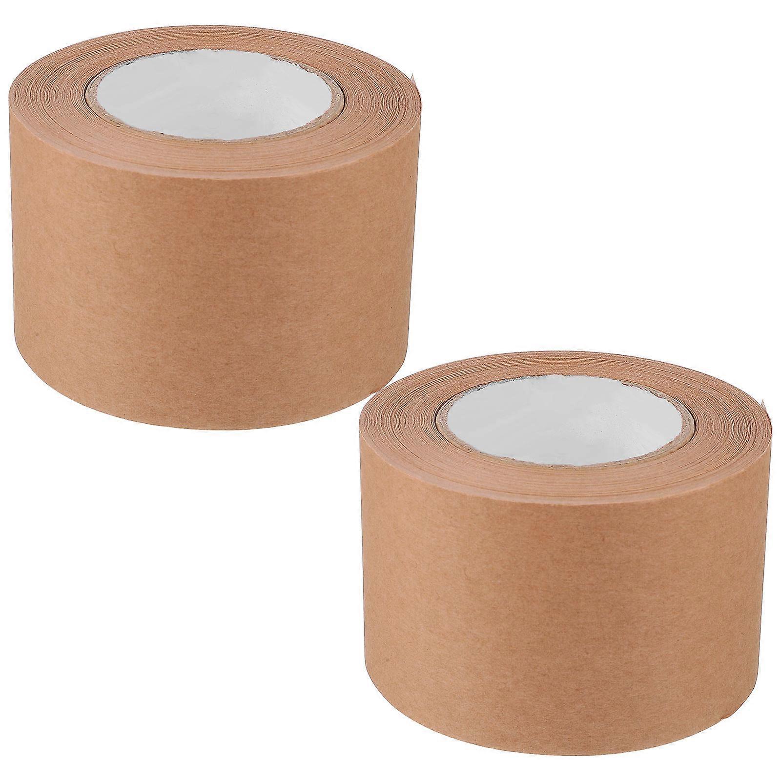 Kraft Paper Tape Box Font Covers Simple 3000.00X5.70X0.10CM Writable 2 Rolls