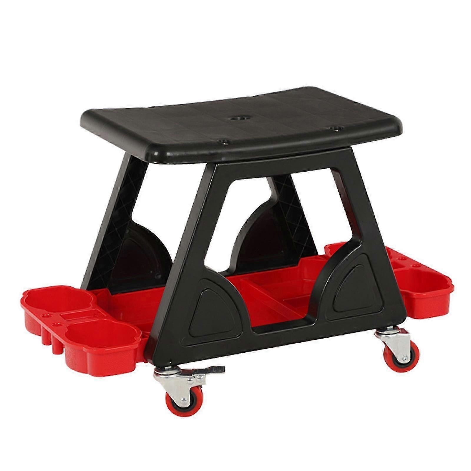 Automotive Mobile Rolling Mechanic Stool,roller Creepers Seats Brake Wheels Storage Drawers Tray Roller Seats