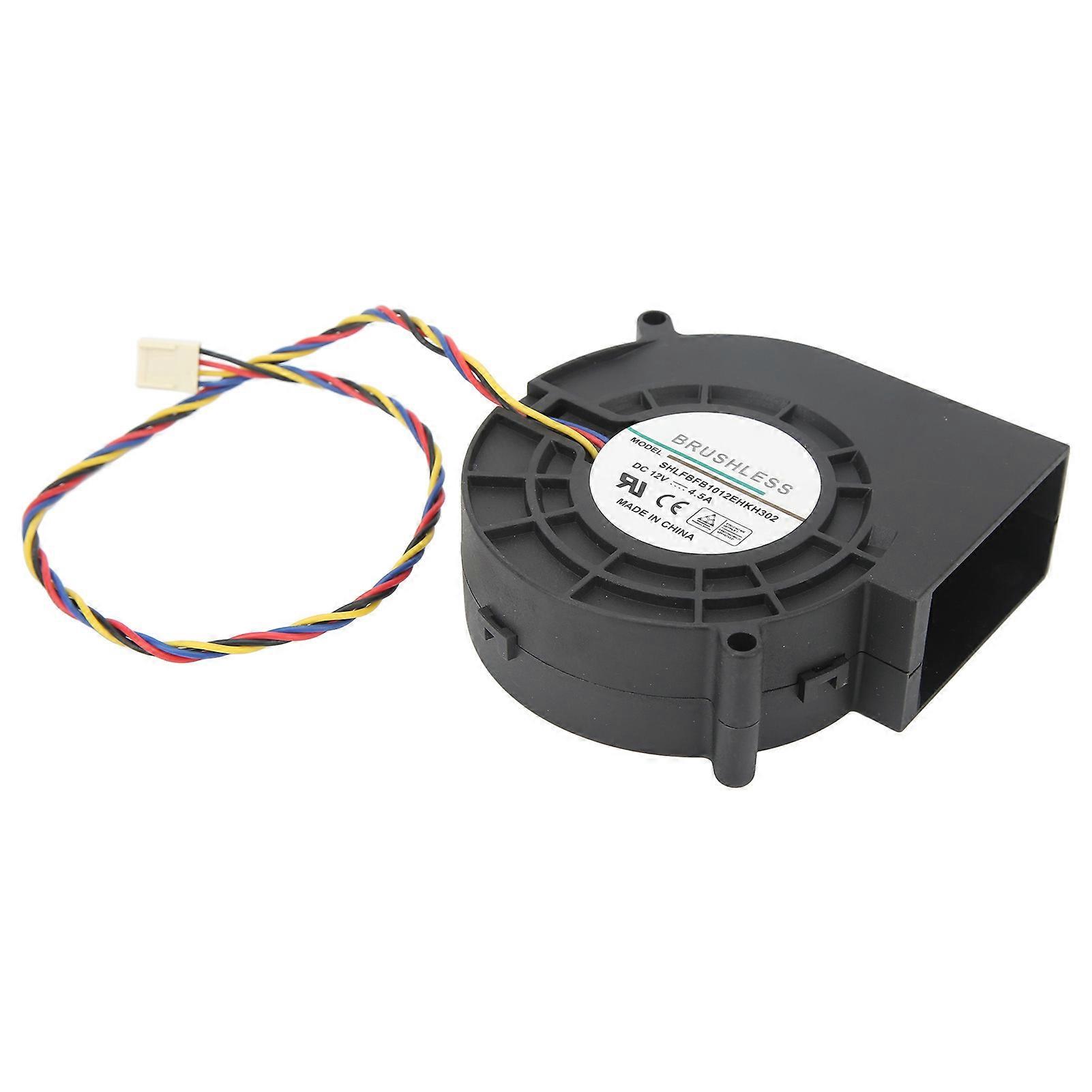 6800RPM Turbo Centrifugal Fan Double Ball Bearing DC 12V 4.5A for 3D Printer Refrigeration Equipment