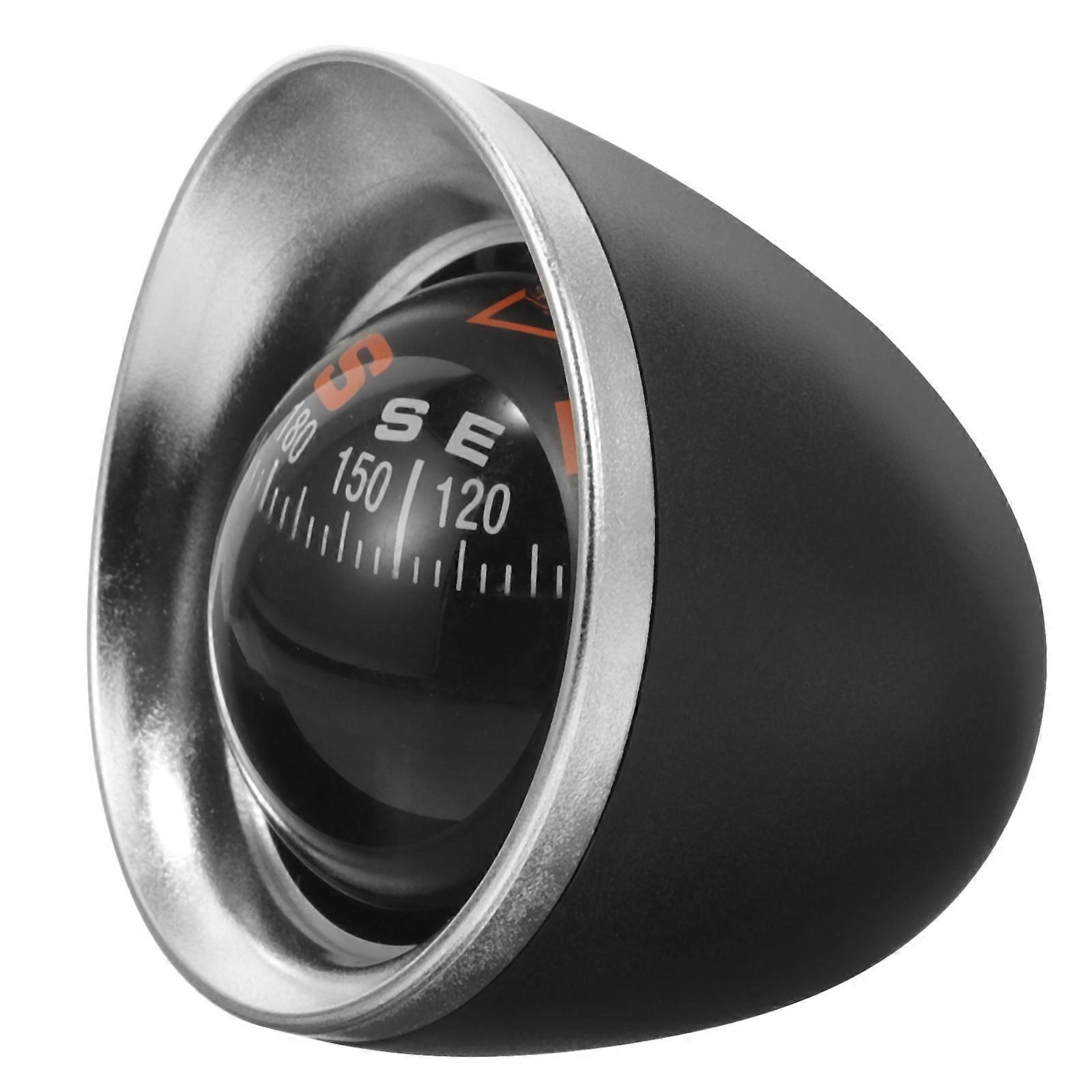 Dashboard Compass for Cars Black ABS Material Direction Finding 1Pcs