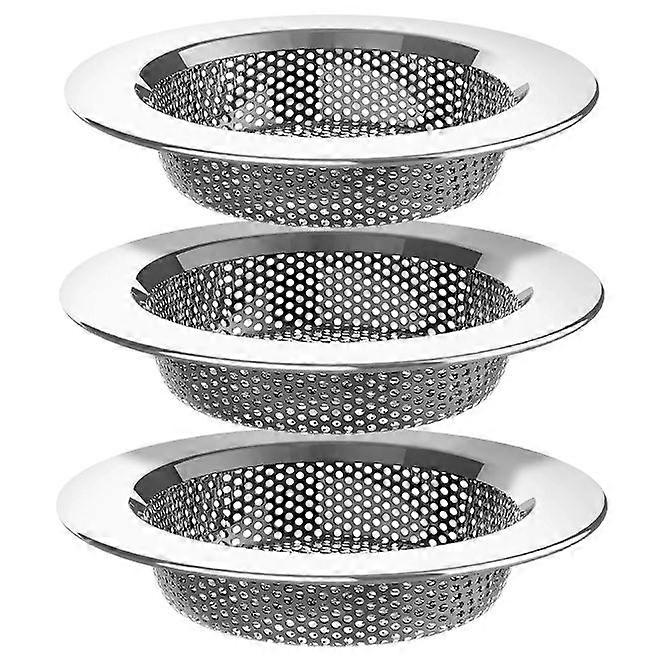Kitchen strainer, stainless steel drain strainer, dishwasher safe, 3-pack p