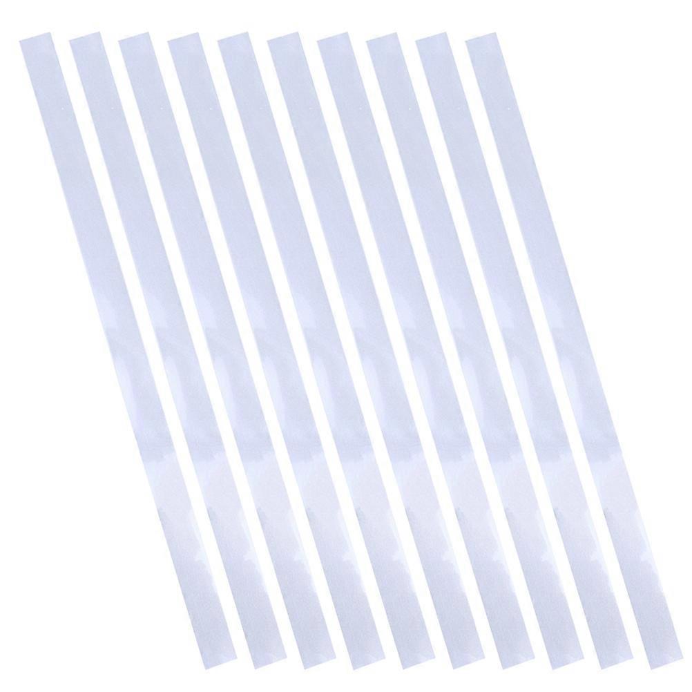 Reflective Strip Sticker Enhance Measurement Speed Tester Tachometer Distance Meter Compatible Silver 20.00X1.00X0.10cm 10Pcs
