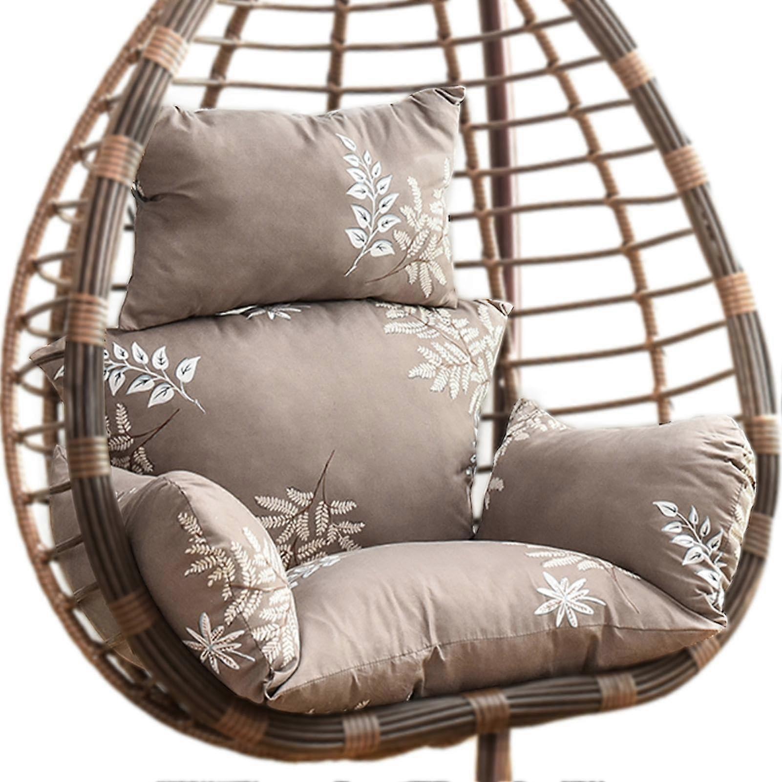Thick hanging chair cushion for garden, terrace, washable, for indoor and outdoor use, hanging chair pad A: Ye Meng Refer to description