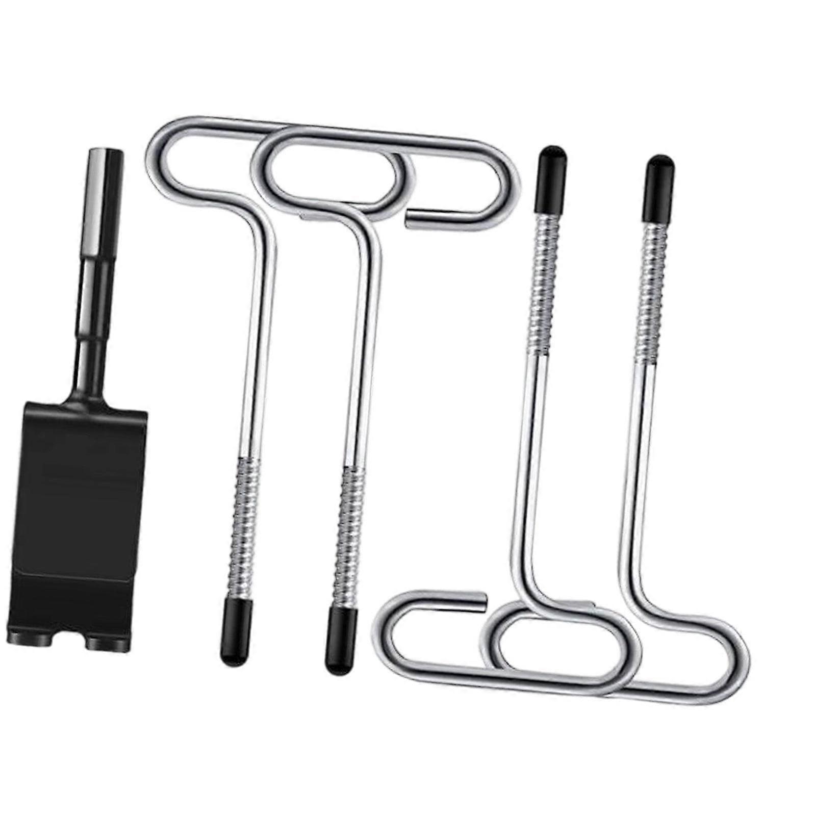 Ice Drill Adapter Kit With Pins For Robust Ice Fishing And Camping Canopy Fixation