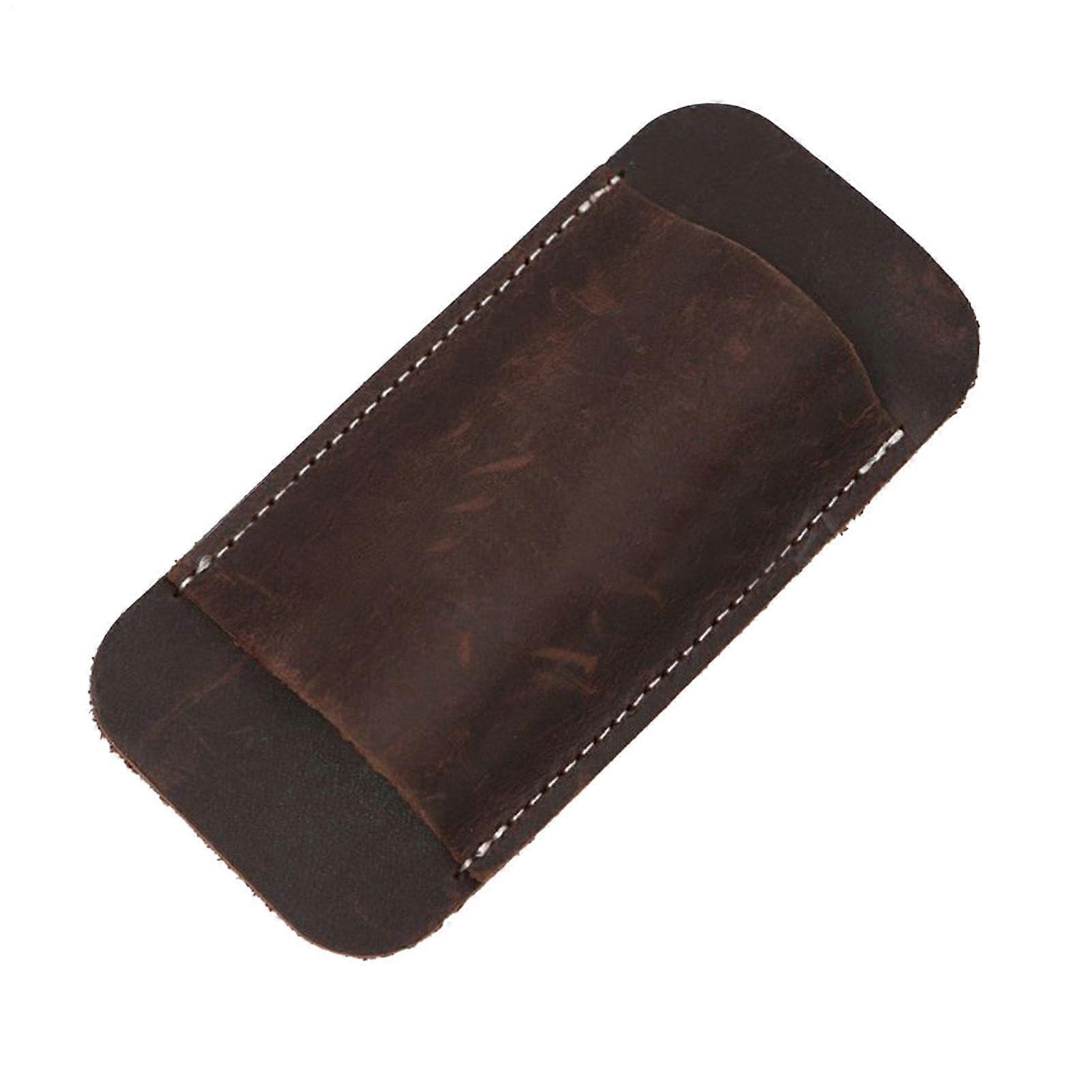 Genérico Pocket Knives Sheath For Belt, Vintage Horizontal Carry Case, Folding Knife Holder For Men, Compatible With Braun