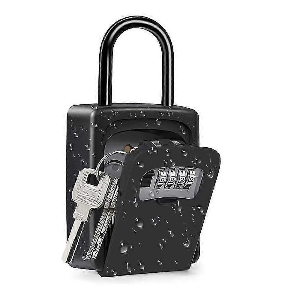 Weatherproof Small Key Safe with 4-Digit Code and Bracket for Outdoor Use