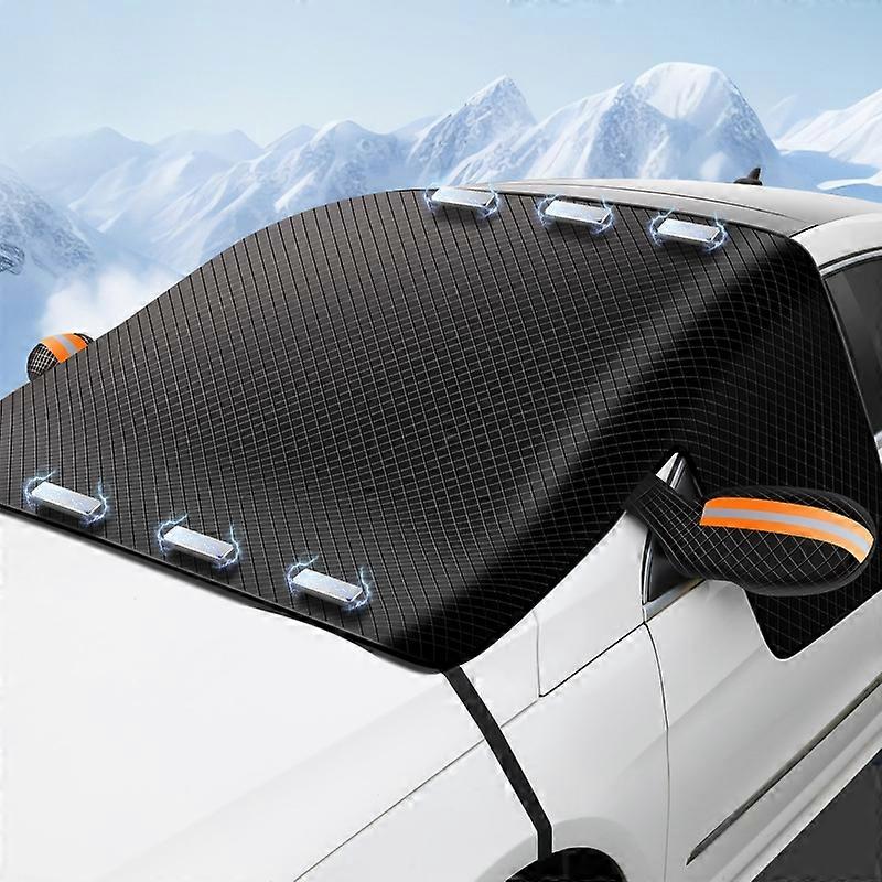 Car Magnetic Front Sunscreen Waterproof Thick Snow Shield