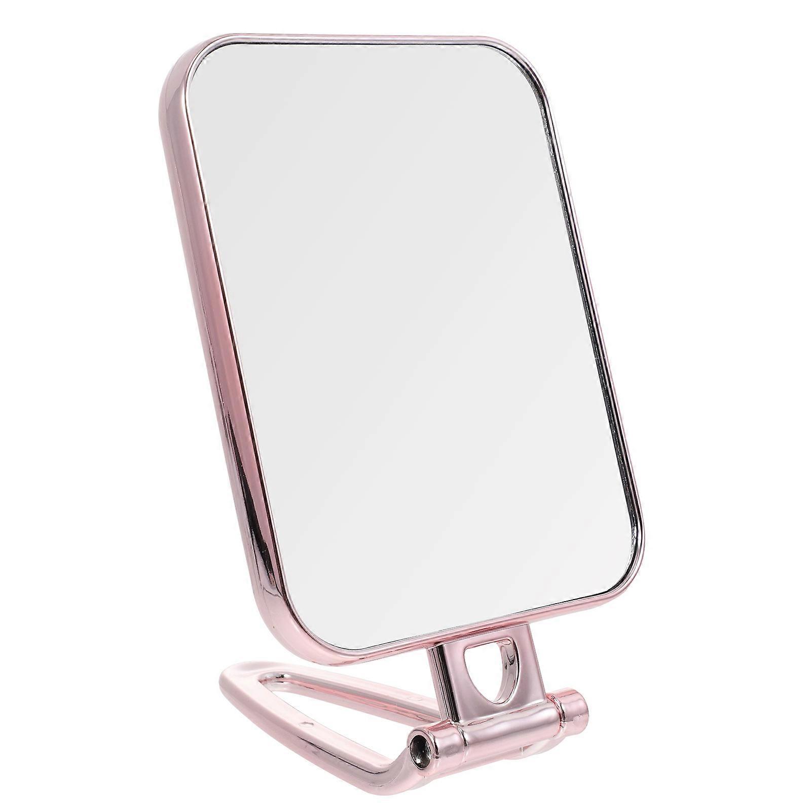 1Pc Portable Folding Makeup Mirror with Magnifying for Home Chic Desktop Use