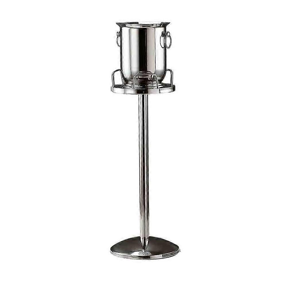 Stainless Steel Wine and Champagne Ice Bucket with Rack for Bar and Home Parties