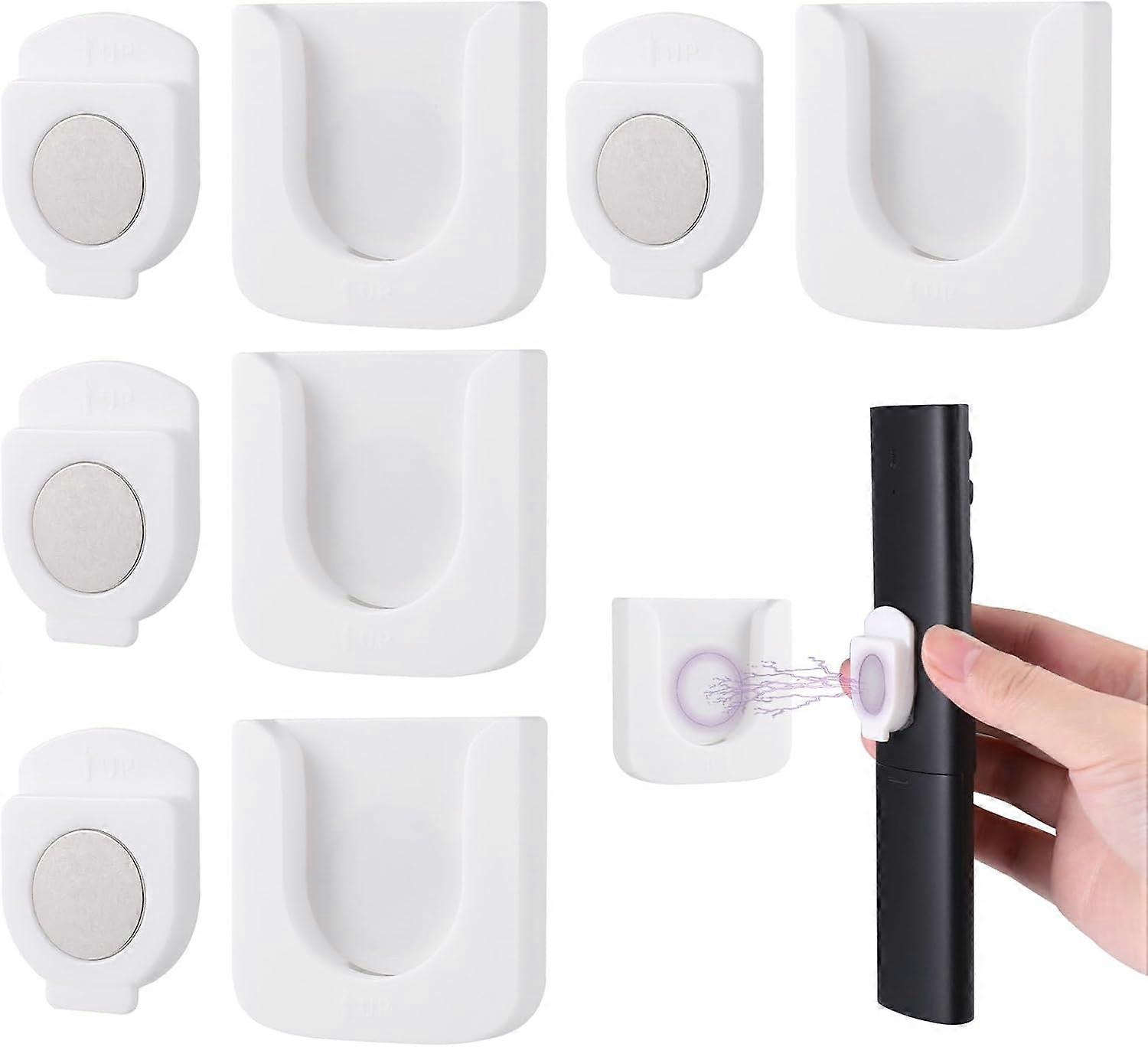 4Pcs Magnetic Remote Control Holder  Magnetic Remote Control Holder  Wall Mounted Remote Control Holder
