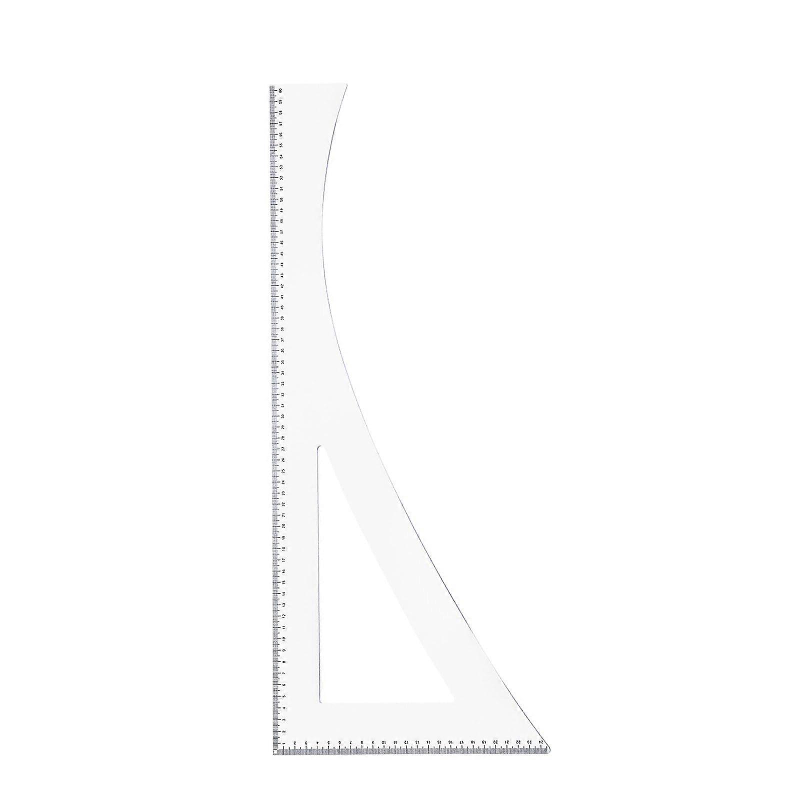 Craft ruler with centimeter scale, plastic quilting ruler, precision cutting ruler, drawing ruler for multifunctional use.