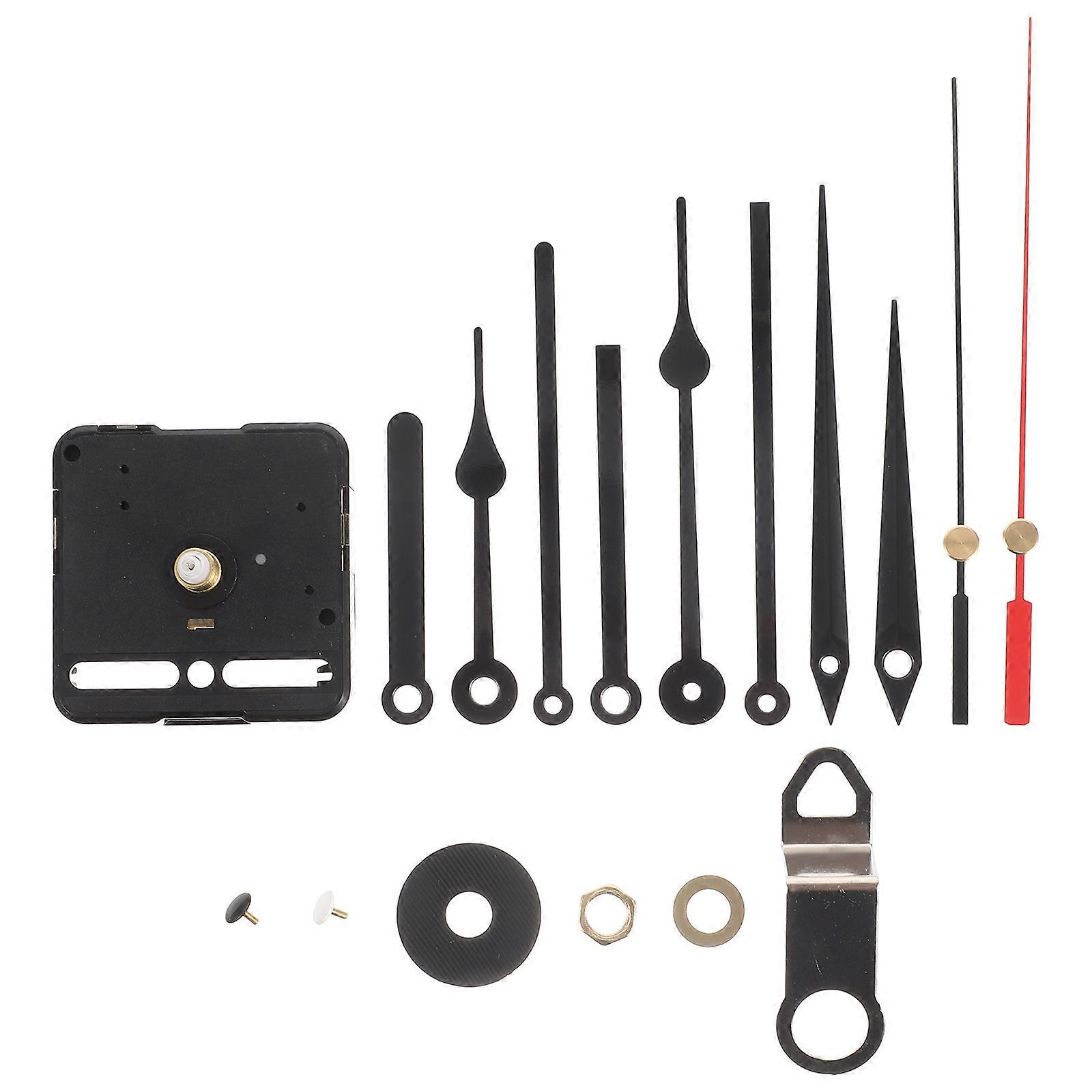 Wall Clock Movement Mechanism Set Silent Design Precise Timekeeping For Diy Projects 1Set