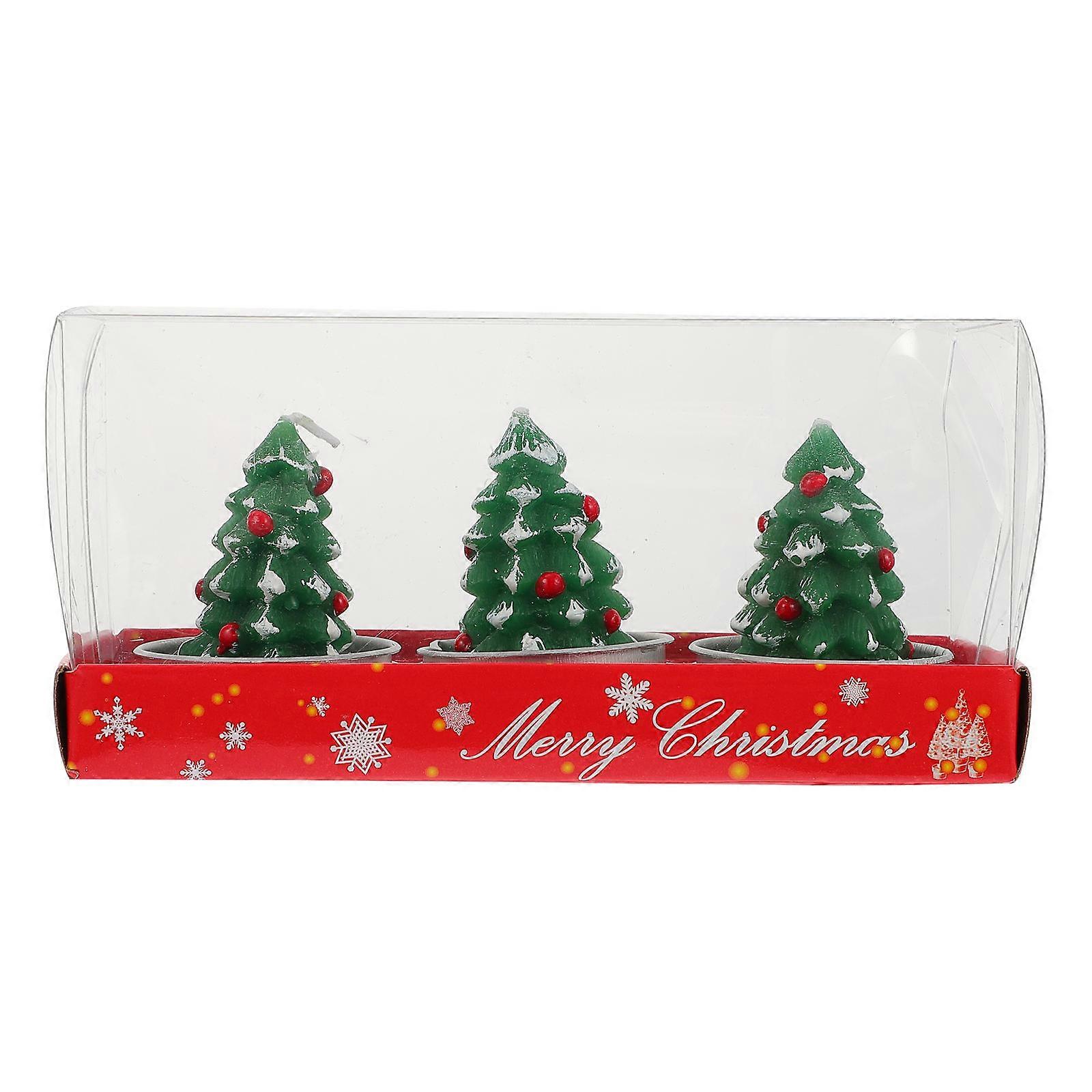 It seems like you're referencing a product listing, possibly from an online like , Etsy, or . :
**"3pcs Christmas Tree Shape Candles Decorative Xmas