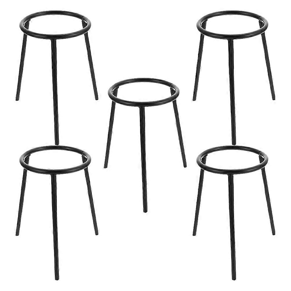 Laboratory Tripod Stand Adjustable Height Chemistry Experiments Iron 5Pcs
