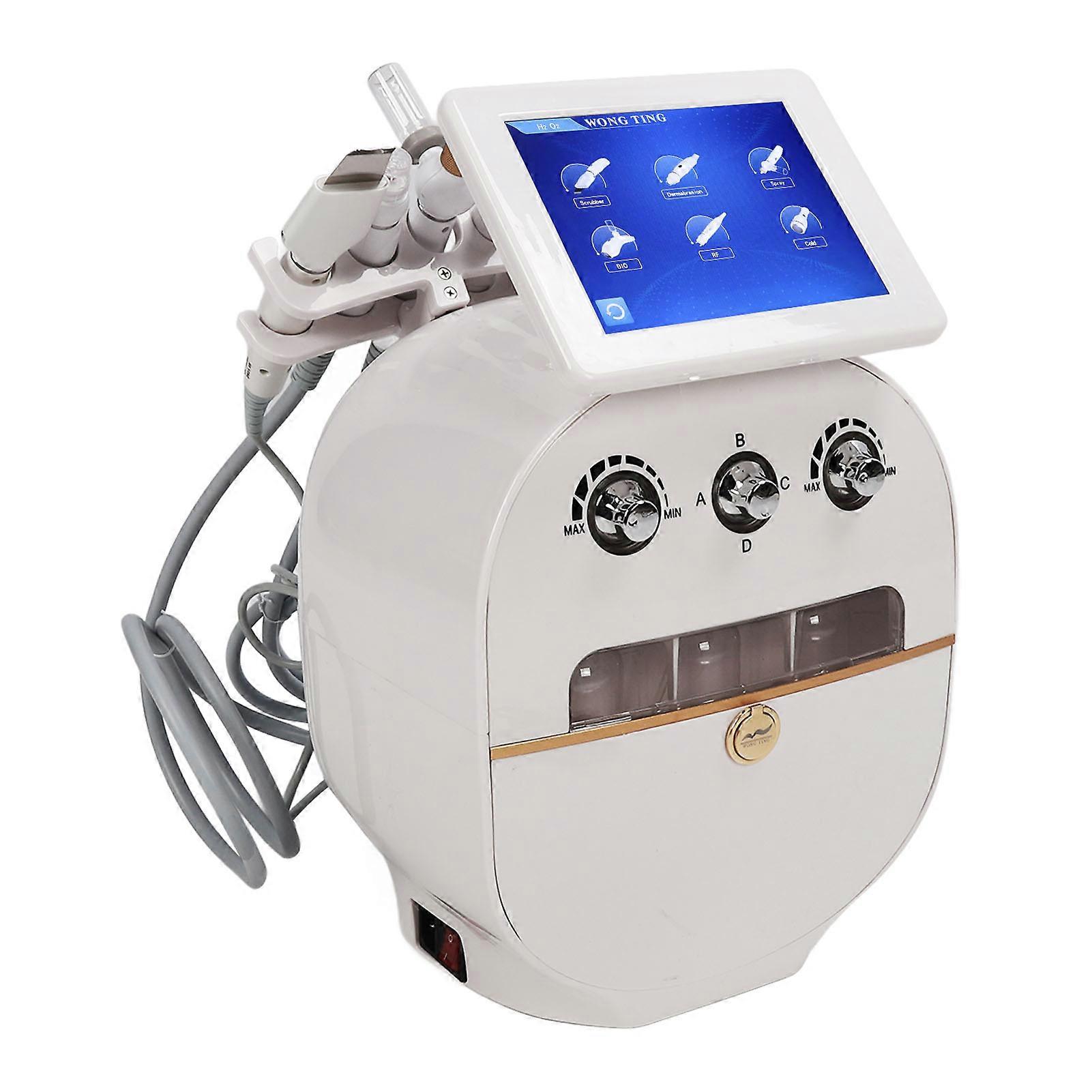 Hydrogen Oxygen Facial Machine Micro Current Professional Hydration Reduce Wrinkle Skin Care Oxygen Beauty Device for Beauty Salon 220V EU Plug