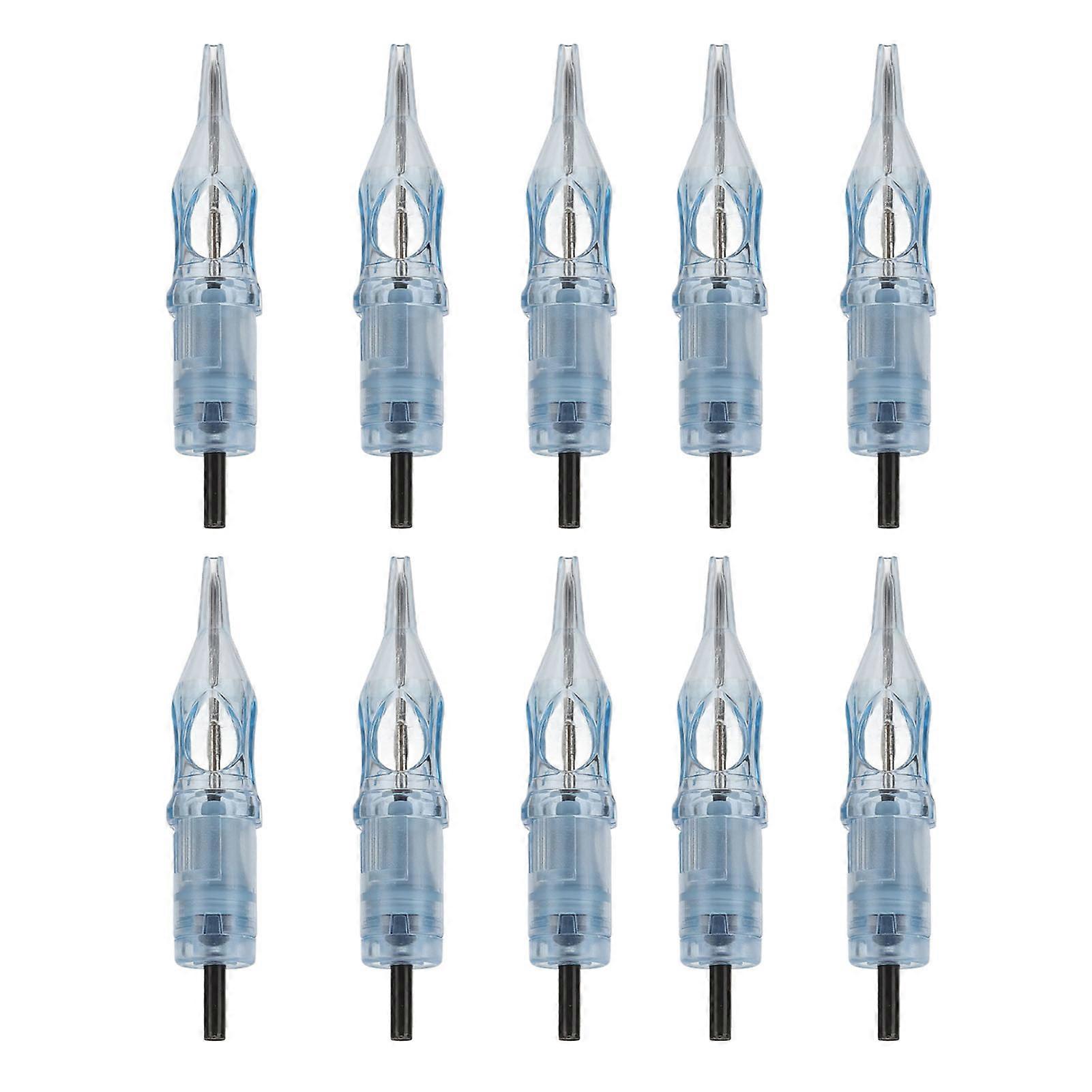 10pcs Cartridge Needle Disposable Liner Shader Individual Package Replacement Cartridge Needle for Salon Royal Blue 1209RS