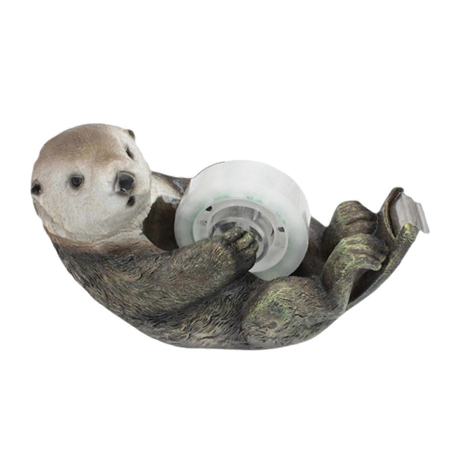 Cute squirrelshaped tape dispenser. A practical and aesthetic desk accessory that can securely hold and dispense adhesive tape, Type2.