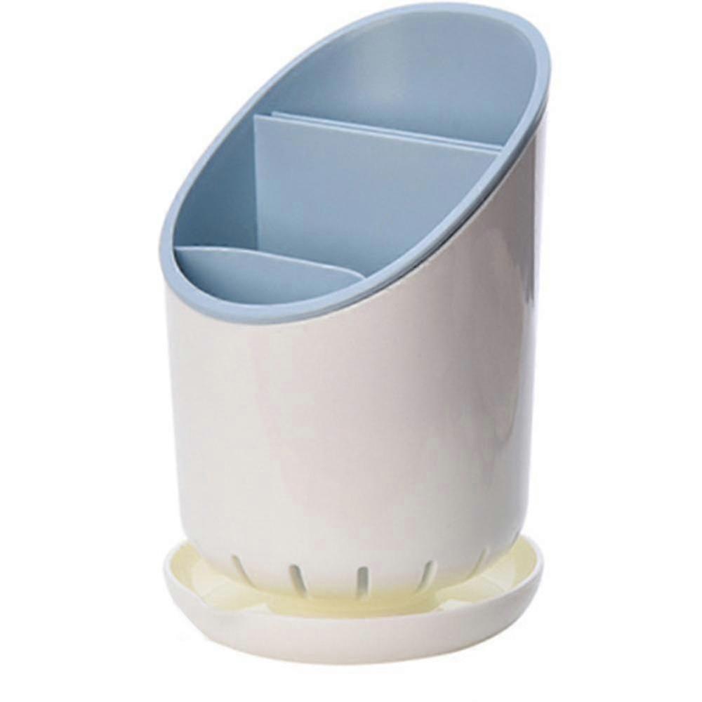 Plastic Cutlery Drain Rack - Easy Clean Knife Fork Spoon Storage Holder