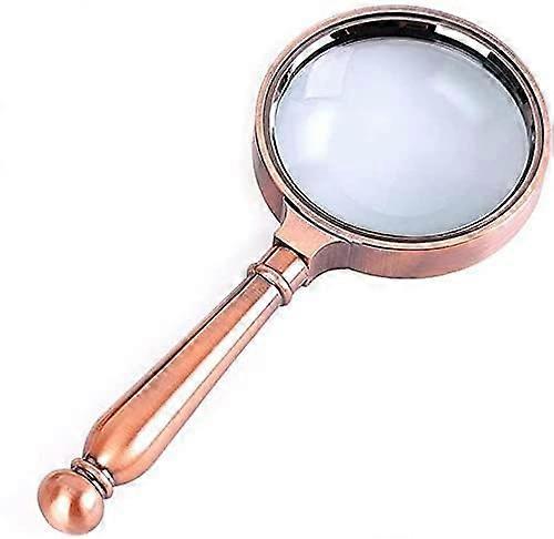 Lupe, Lupen, Old Man Reading 10X Handheld Retro Detachable Handle Portable HD Lightweight Magnifying Glass for Reading