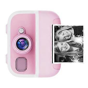 Rechargeable Kids Instantly Camera with Photo Video Function Built In Print Camera For Children Selfie Travel Camera Toy  Purple