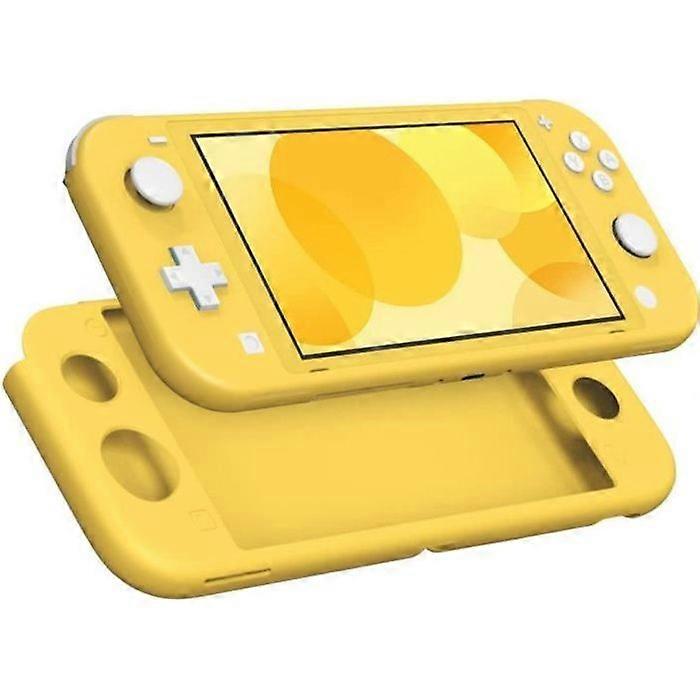 Silicone Case - Phonillico - Compatible with Nintendo Switch Lite - Yellow - Scratch Resistant - Shockproof