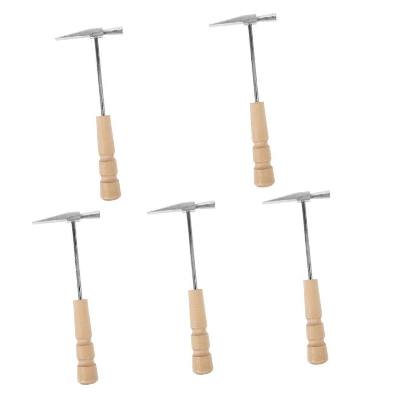 Kalimba Tuning Hammer Set - 5 Pieces Silver Tuning Tools for Instrument Sound Maintenance, Size 15.50X6.50X2.00CM