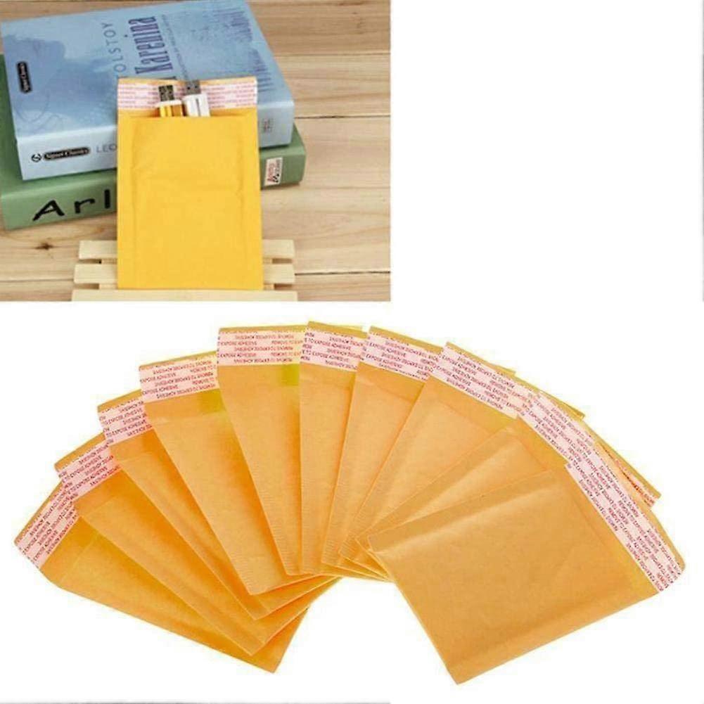 10 x Bubble Mailers Yellow Kraft Paper Bubble Envelopes Bubble Wrap Wrap Foil Express