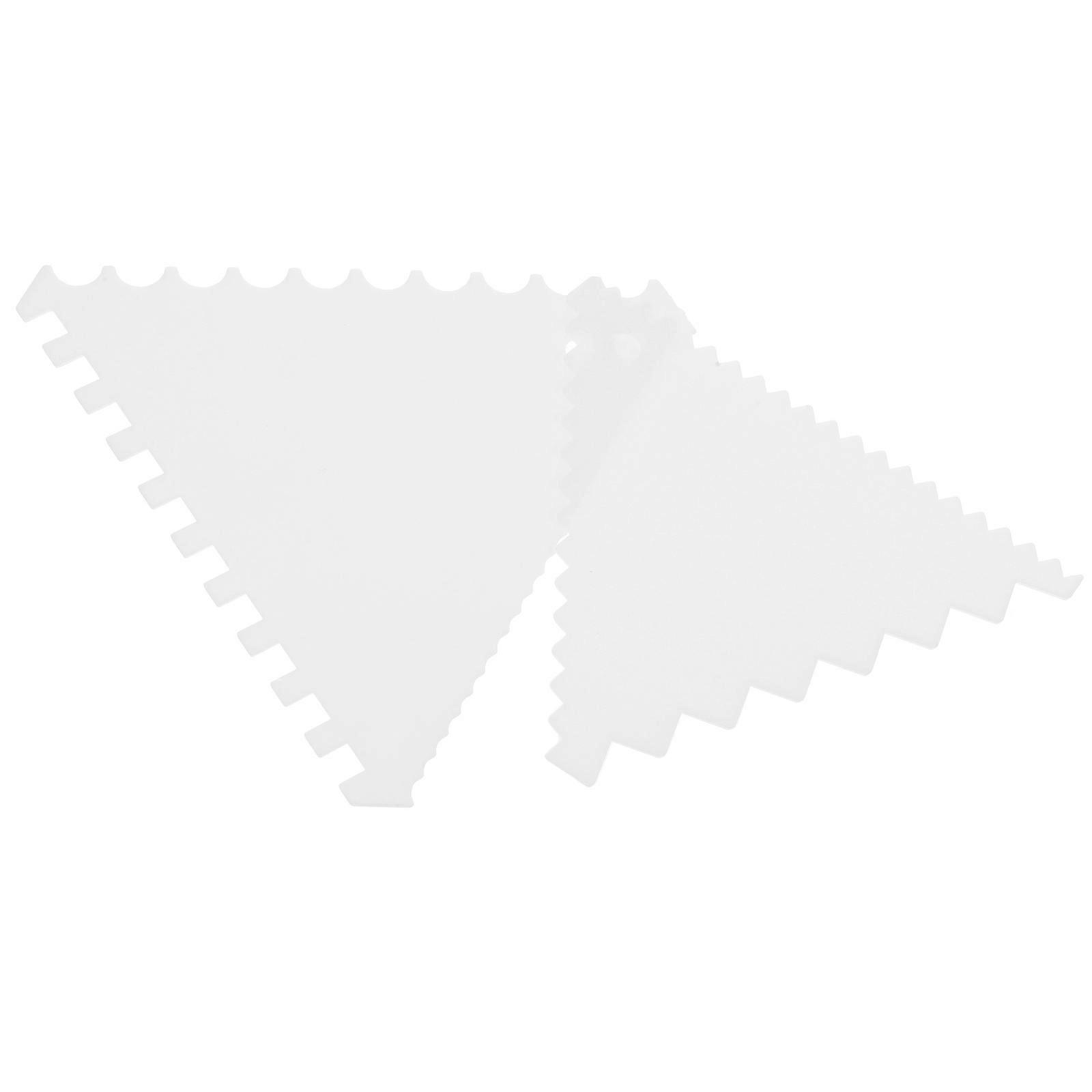 Kitchen Baking Plastic Spatula Cream Scraping Multifunctional Design 8Pcs