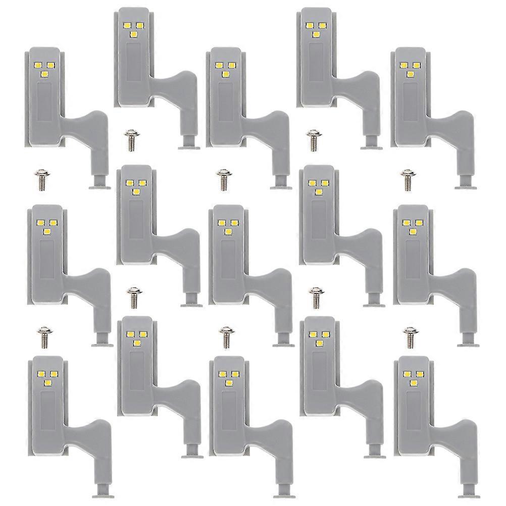 Cabinet Door Hinge Lights Under Counter Cabinet Lights Home Use 4.85X4CM ABS 20Pcs