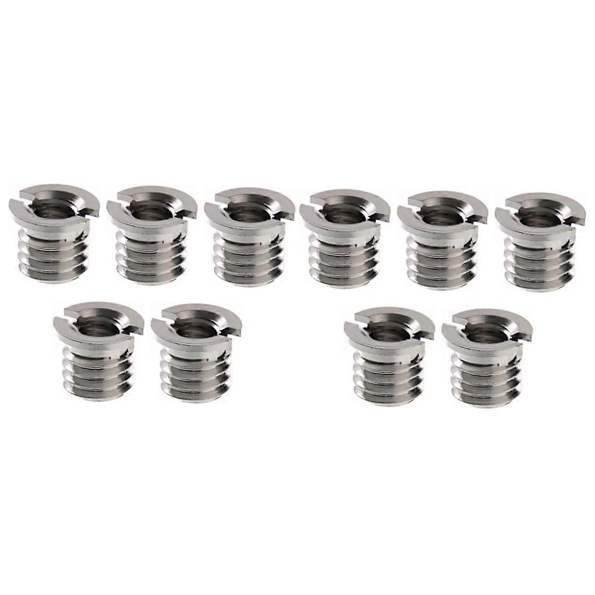 Camera Conversion Nut Ball Head Screw - 1/4 Inch Camera Screw Adapter for Mounting Plates, Silver, Pack of 40