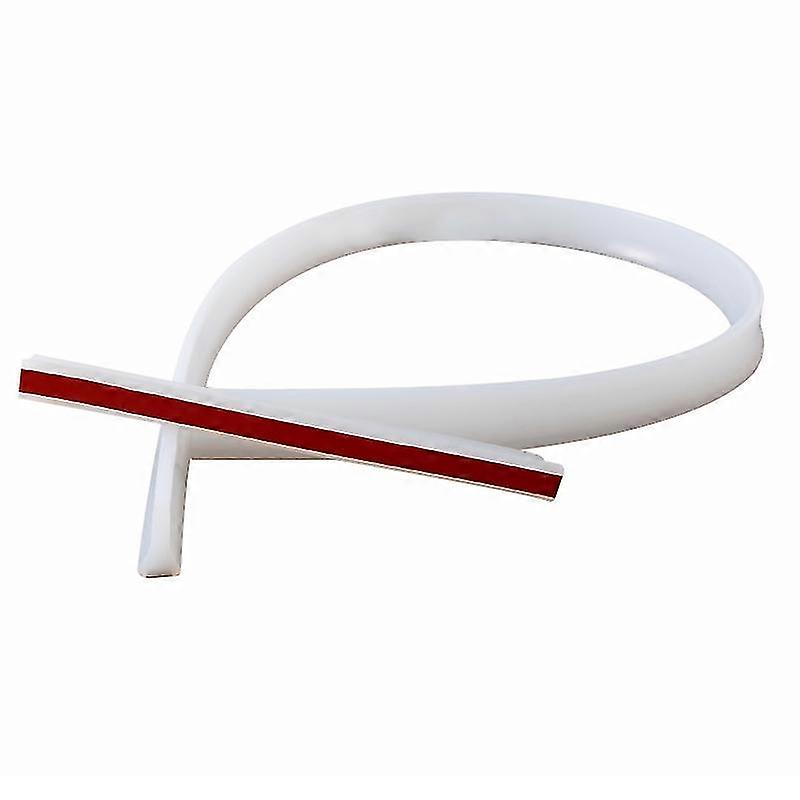 2025 1PC Silicone White Water Retaining Strip Free To Cut In Length Soft And Not Hurting Feet
