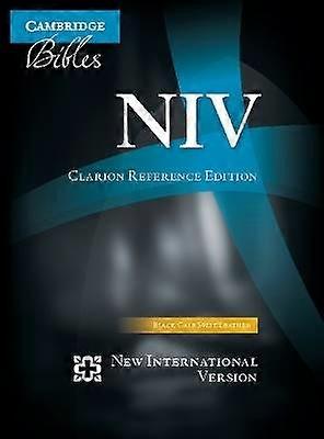 NIV Clarion Reference Bible Black Calf Split Leather NI484:X
