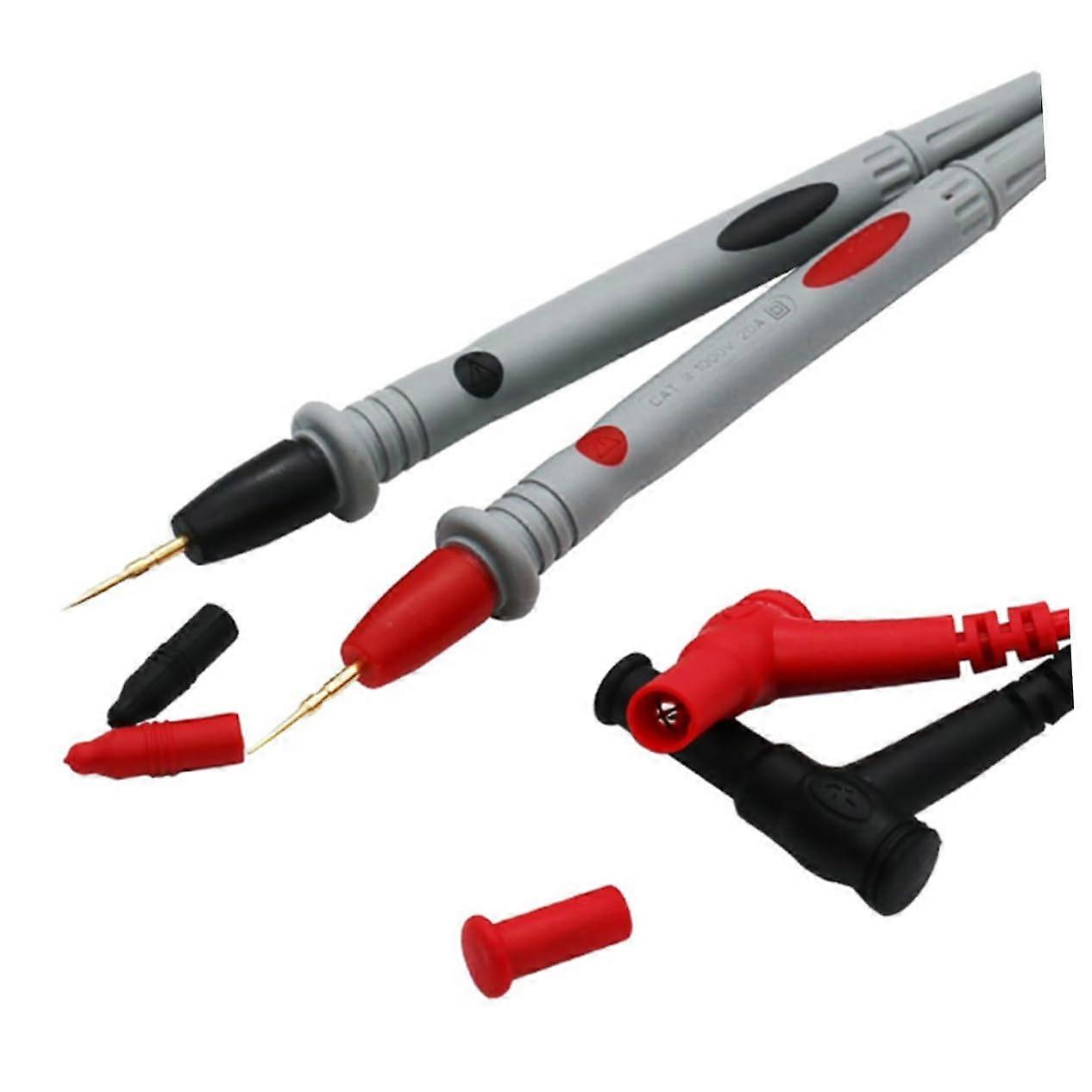 1 Meter Electrical Test Probe Wire with Insulated Multimeter Clips, Universal Test Leads, Dual Conductive Cables