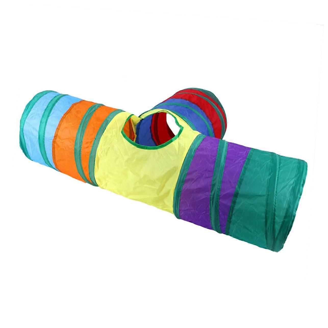 1 x Cat Tunnel Made of Breathable Material, Foldable Kitten Tunnel with Entrances for Curious Cats and Kittens