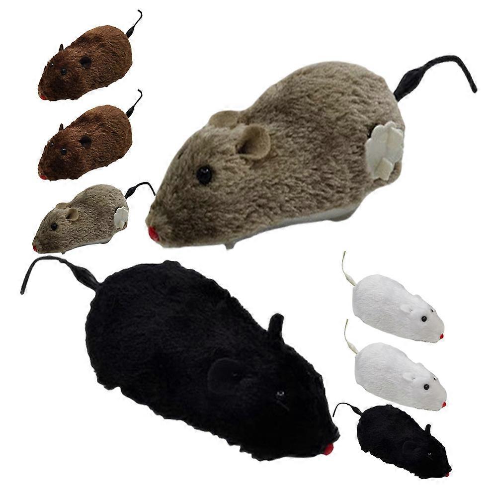 8Pcs Wind-Up Mouse Toy For Cats Indoor Playtime Assorted Color Exercise