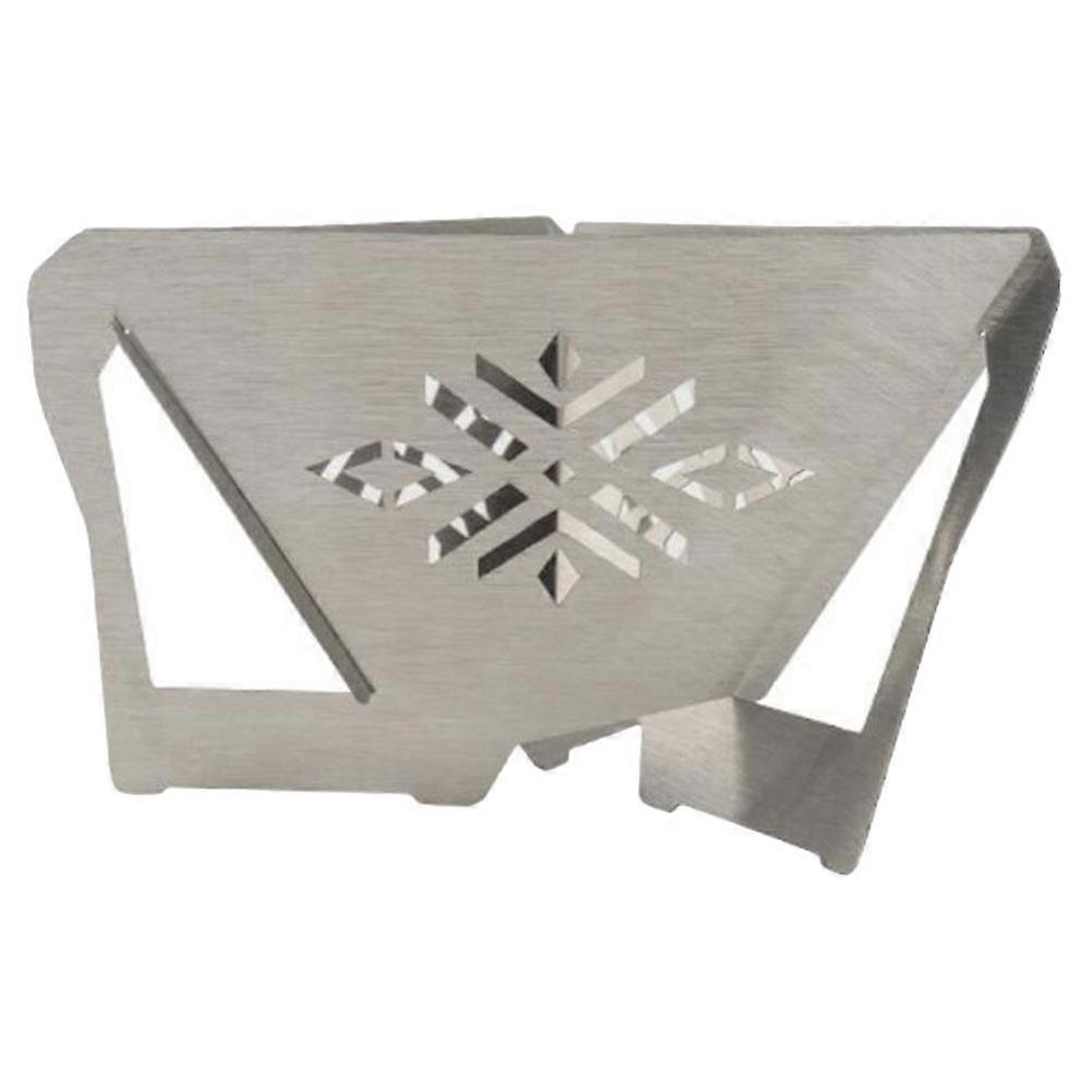 Reusable Stainless Steel Coffee Filter Rack for Making Coffee Drinks Foldable and Easy to Clean Silver