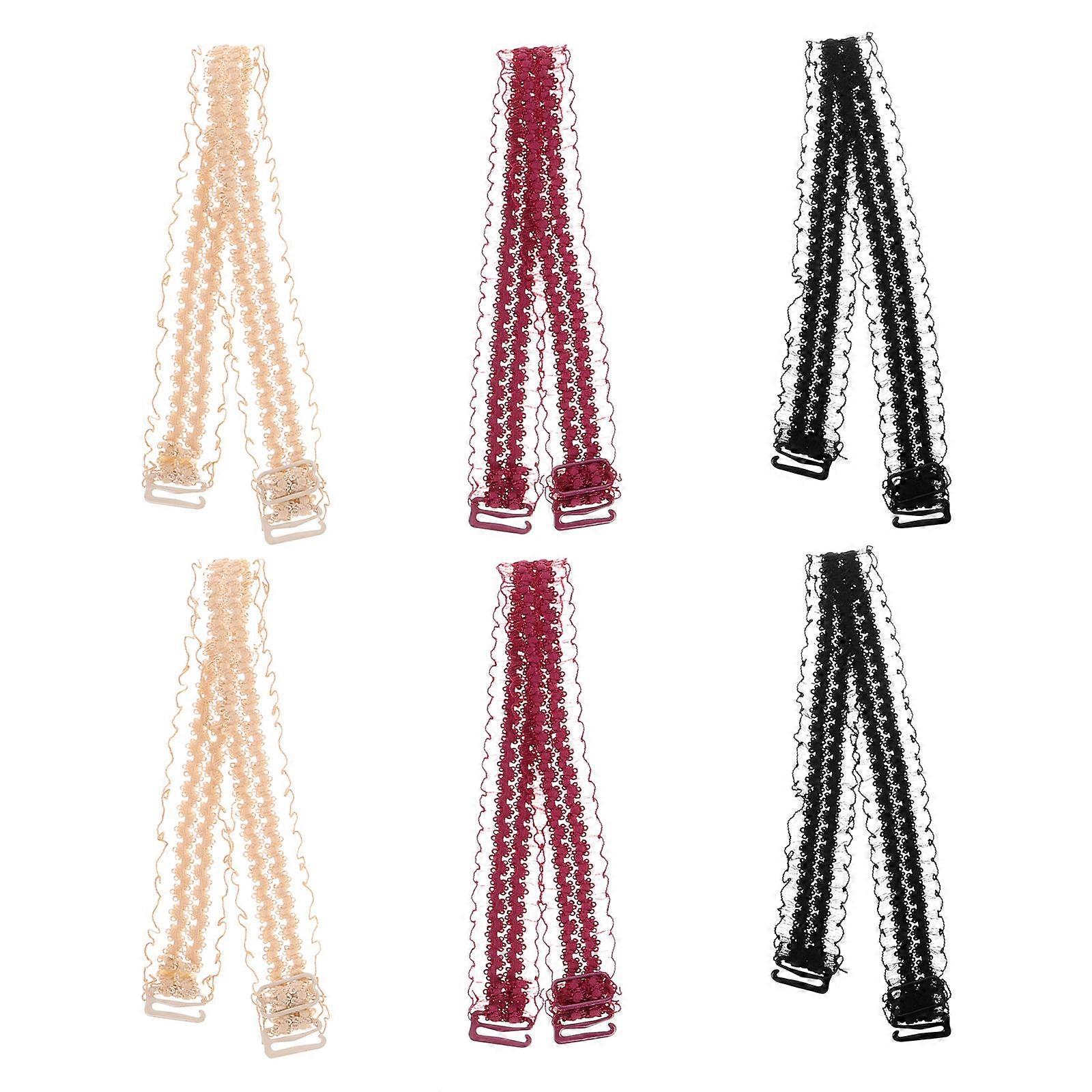 Adjustable Lace Bra Straps with AntiSlip Design for Daily Wear and Special Occasions Assorted Color