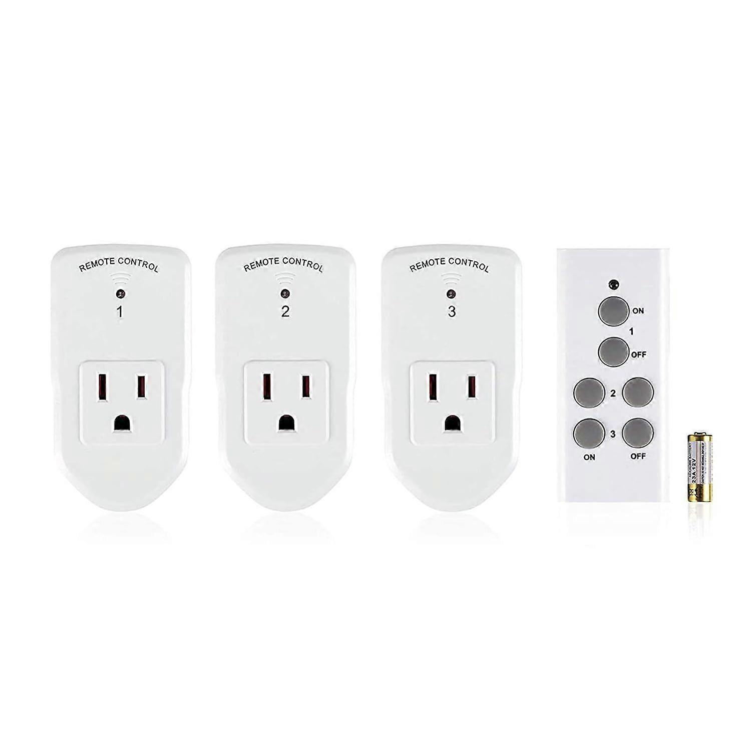 Wireless Remote Control Electrical Outlet Switch for Lights, Fans, Christmas