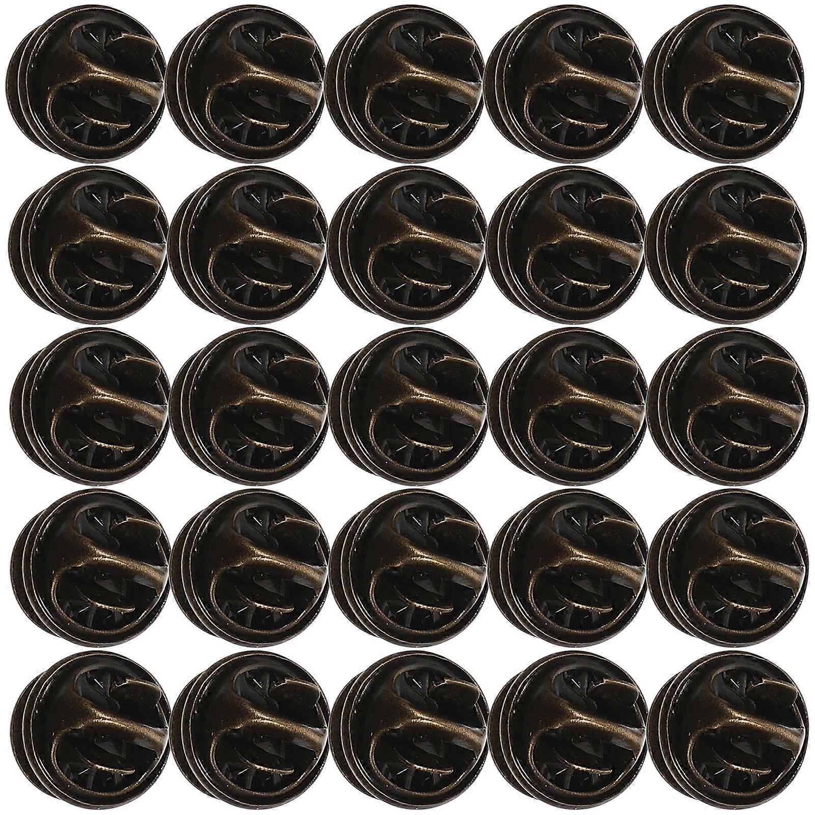 Pins With Backs Locking Pin Badge Pin Back Craft Making Square Copper Lightweight Portable 50Sets