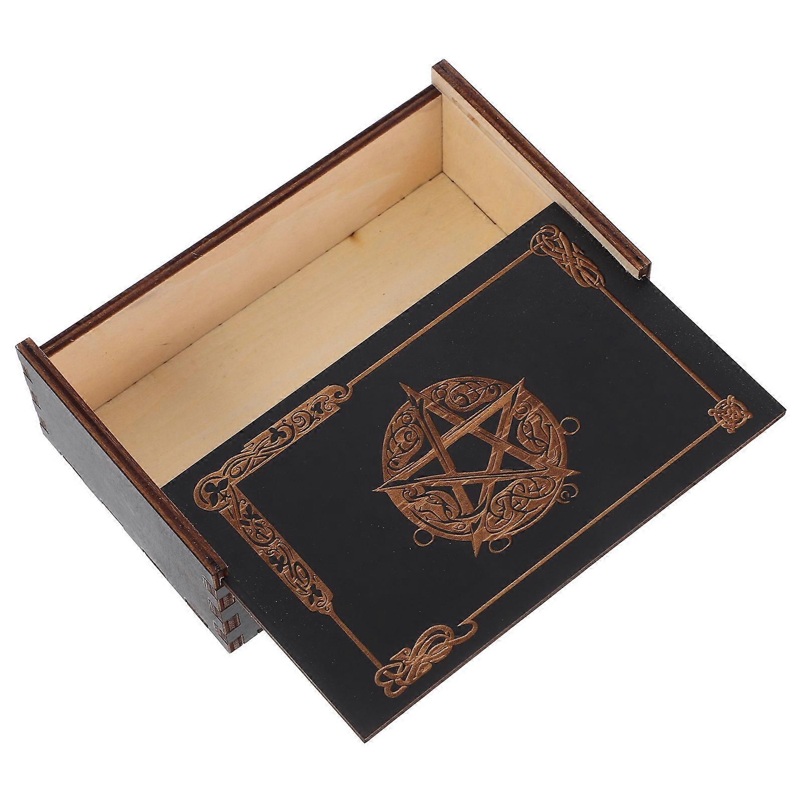 Decorative Storage Box Tarot Card Organization Tool For Travel And Home Use 15.20X9.40X5.10CM Multi Protection 1Pack