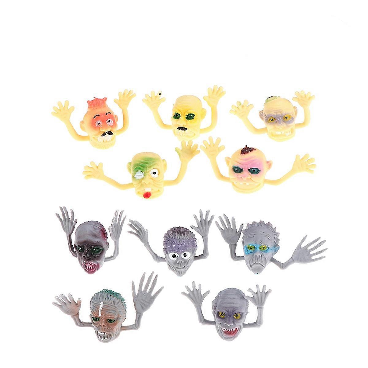 Halloween Finger Puppet Plastic Finger Puppets for Kids Story Telling and House Play 10Set