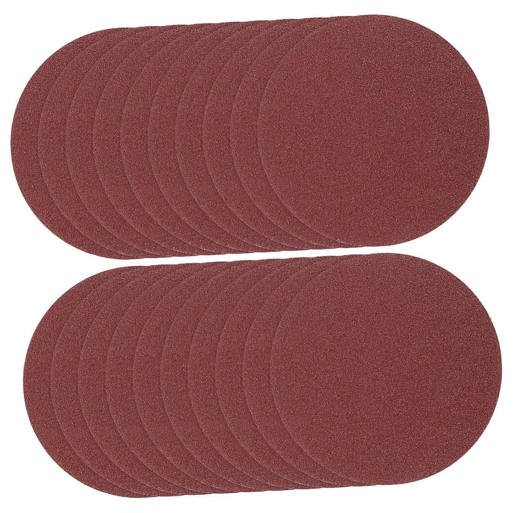 100 Pieces Flocking Sandpaper Discs for Power Tools, Easy Replacement, 125mm Size, Ideal for Quick Surface Finishing