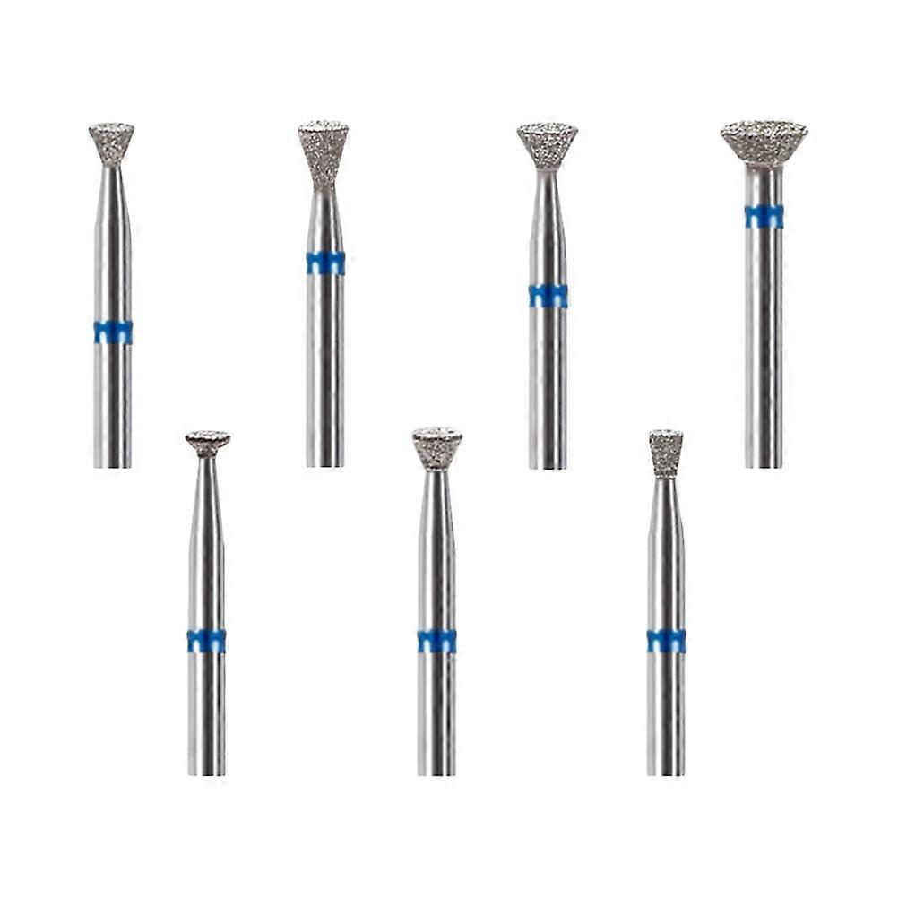 Cuticle Removal Nail Drill Bits 7Pcs For Women Designed For Home Use With Effective Grinding Functionality In Elegant Silver Color