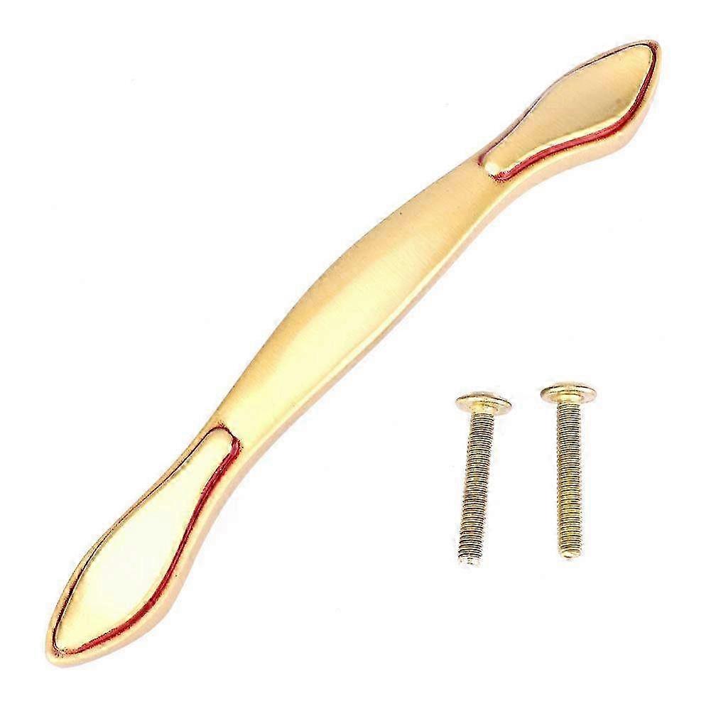 Brass Cabinet Handles & Drawer Pulls for Furniture - Double Hole Design, 137 x 13 x 23mm, Durable Hardware for Wardrobes