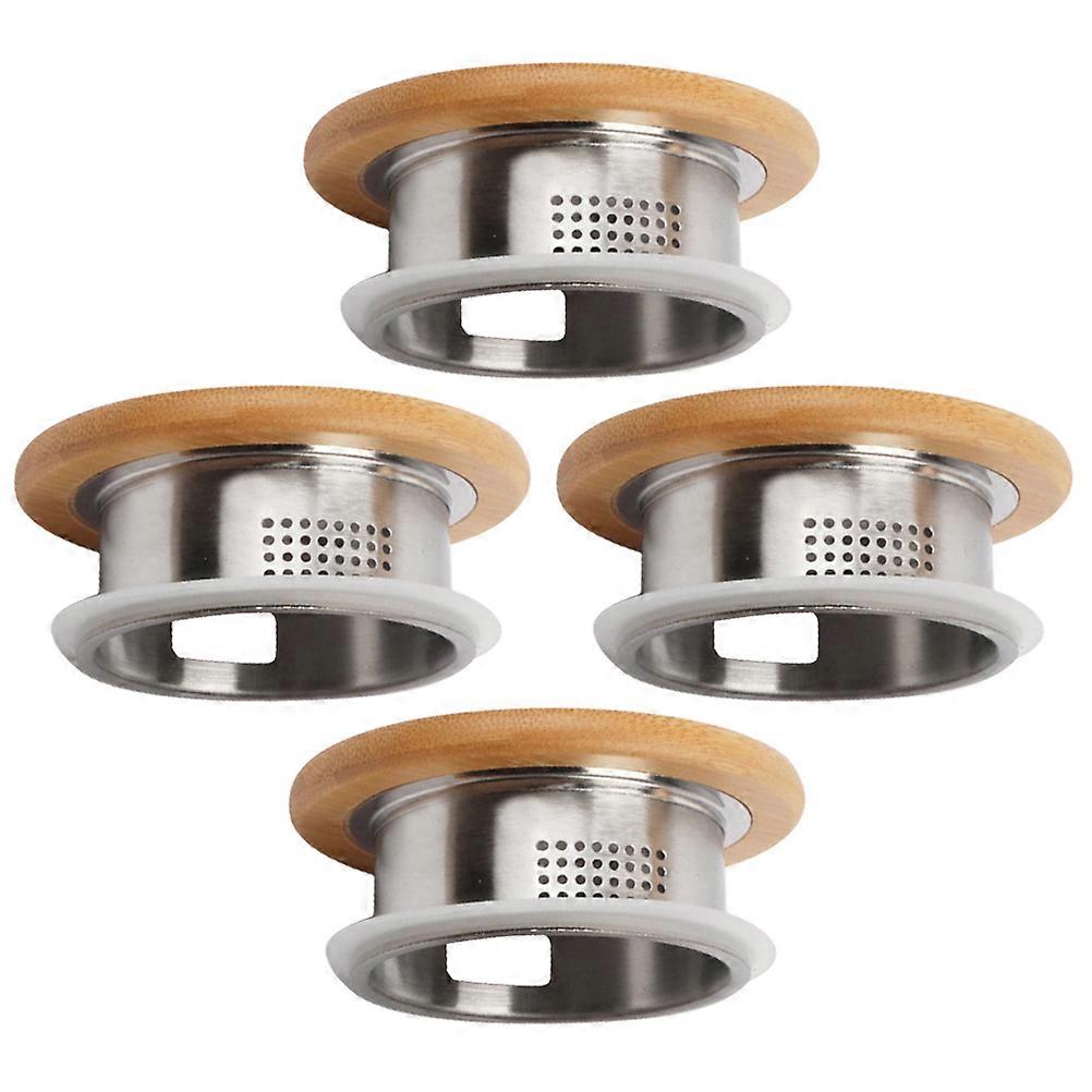 Stainless Steel Teapot Lid with Double Outlet for Kitchen Use Silver 4pcs Replaceable Pitcher Lid