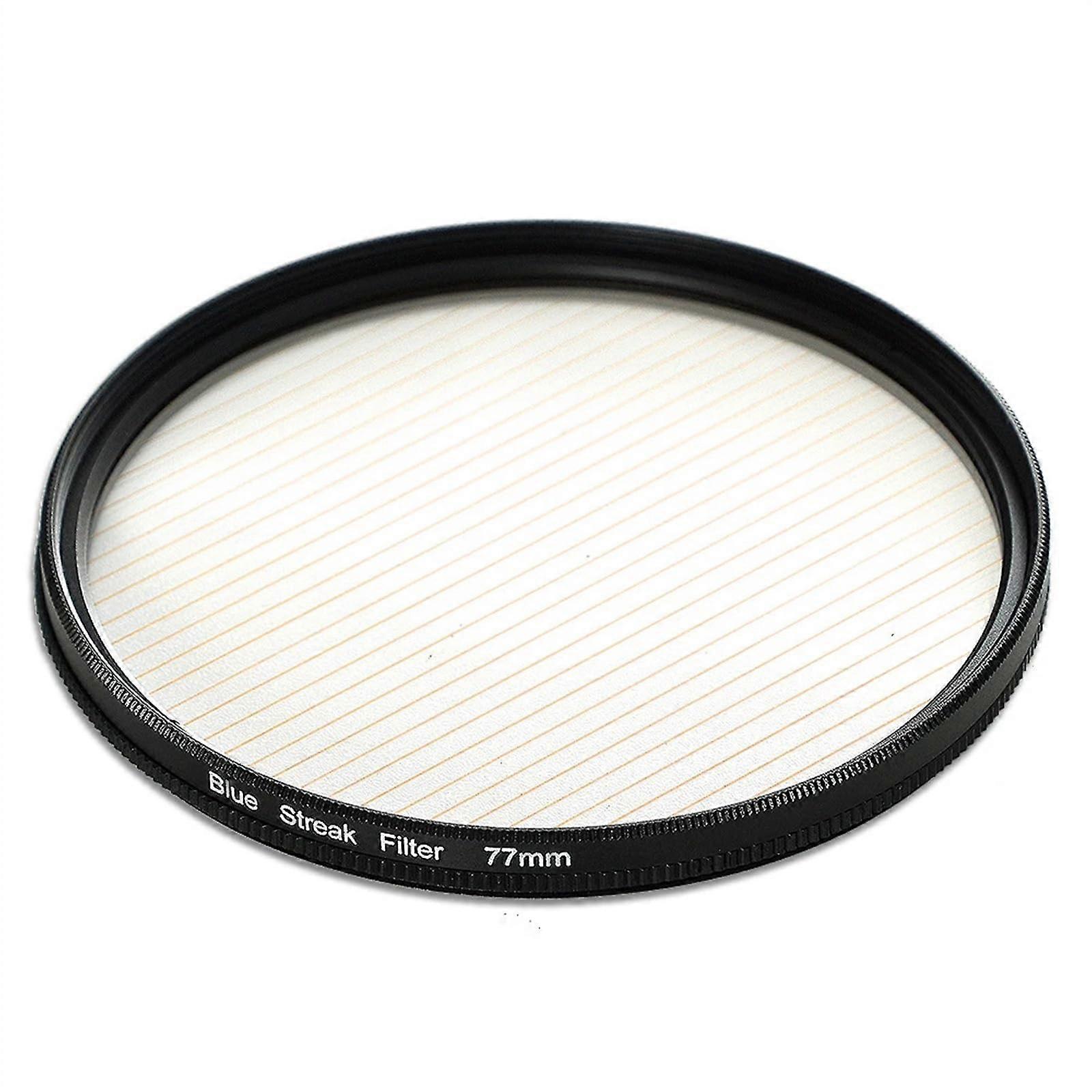 Rainbow Blue Streaks Effect Filter 77/82mm Circular Lens Flare Filter (62mm Adapter) 62mm Adapter Orange