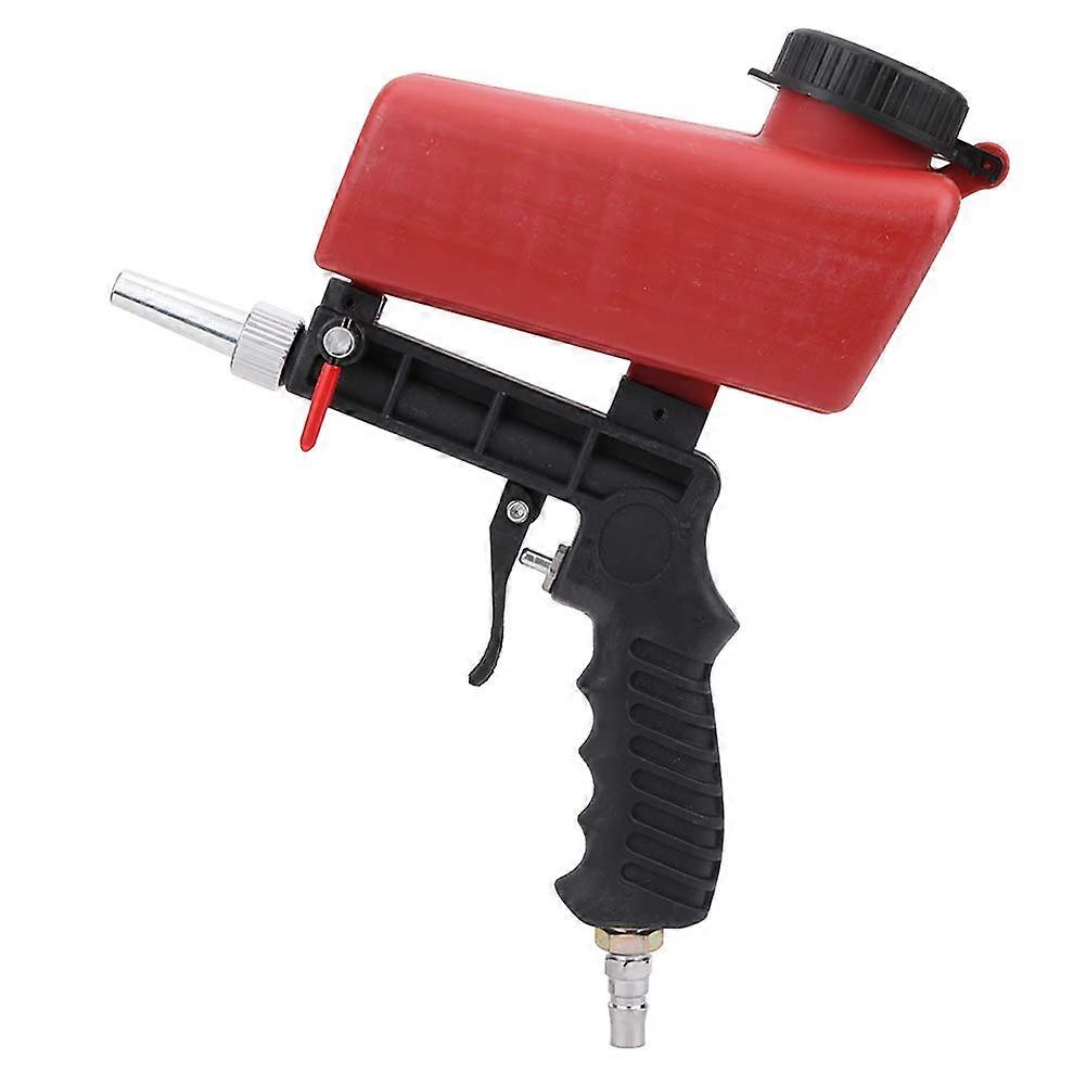 Pneumatic Sandblasting Gun, 90 PSI Handheld Air Sandblaster with Durable Nozzle for Polishing and Deburring Carbon
