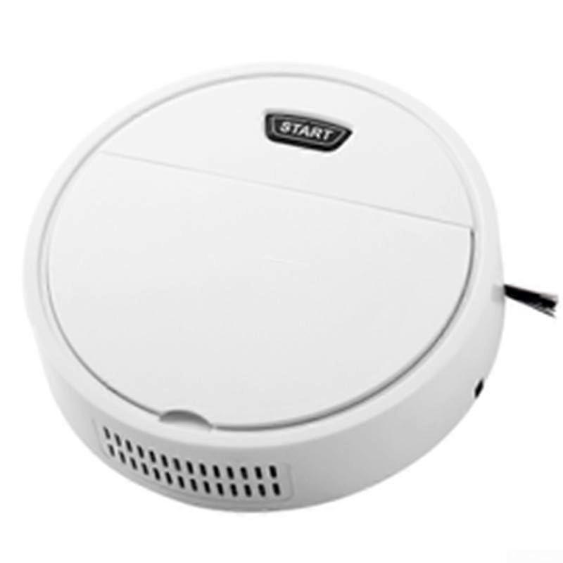 Sleek Household Robot Vacuum and Mop for Living Areas, White, Efficient Cleaning, Smart Technology, Compact Design